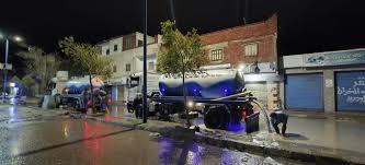 مياه مطروح: إزالة تجمعات مياه الأمطار بالمدينة 