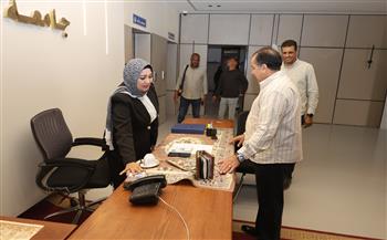 رئيس جامعة قنا يتفقد مكتب الاستعلامات ومقر ضيافة مجلس الجامعة برئاسة الجامعة