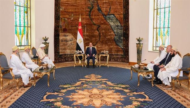 الرئيس السيسي يستقبل سلطان البهرة ويؤكد دعم مصر لترميم مساجد آل البيت وتعزيز الاستقرار الإقليمي