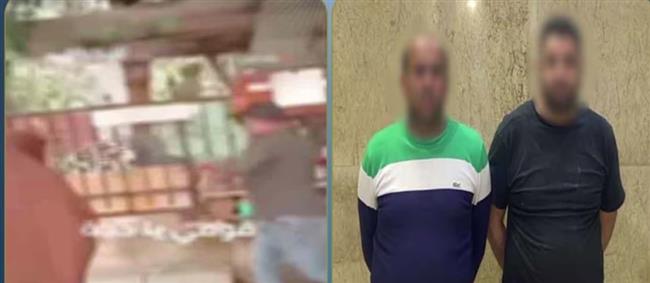 ضبط بائعين جائلين في حلوان بعد واقعة سكب المياه على الرصيف ومنع المواطنين من الجلوس  