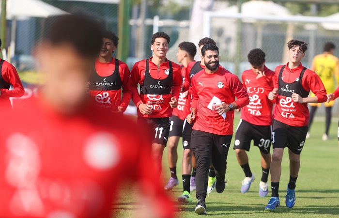 منتخب الناشئين يواصل تدريباته استعداداً لكأس الأمم الأفريقية 