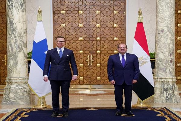 قمة مصرية فنلندية بالقاهرة لتطوير العلاقات الاقتصادية والتشاور حول أزمات المنطقة