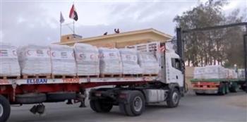 قافلة "زاد العزة" الـ 181 تدخل إلى الفلسطينيين في قطاع غزة