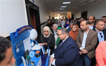 رئيس جامعة كفر الشيخ يفتتح المعارض السنويه لكلية التربية النوعية 2025/2026
