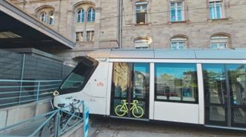 فرنسا: ترام يصطدم بجدار خارجي لمحطة القطار بمدينة ستراسبورج