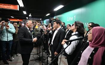 عرض فني مبهر لذوي القدرات الخاصة في محطة جمال عبد الناصر