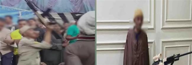 ضبط عامل ظهر بملابس أميرية وسلاح بلاستيكي في مولد العارف بالله