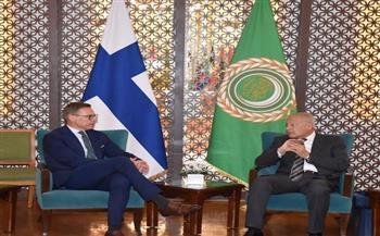 أبوالغيط يشيد بمواقف فنلندا إزاء القضية الفلسطينية ودعمها للحلول السياسية العادلة القائمة على الشرعية الدولية