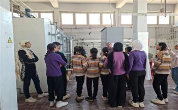 مياه بني سويف تستقبل طلاب مدرسة الشعراوي للتوعية بأهمية الحفاظ على مياه الشرب