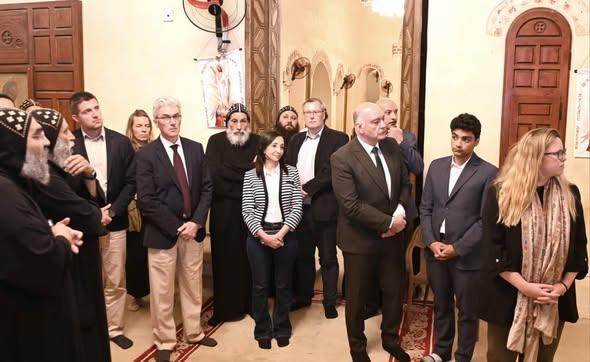 محافظ البحيرة ووفد الإتحاد الأوروبي فى زيارة لدير الأنبا بيشوي بوادي النطرون 