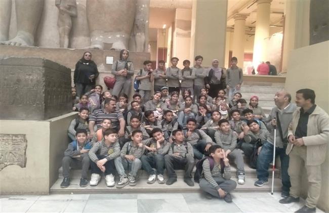 المتحف المصري بالقاهرة يستقبل زيارات مدرسية من إدارة السيدة زينب التعليمية