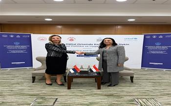 وزيرة التضامن تلتقي وزيرة التمكين الاقتصادي والسياسي للنساء بجمهورية صربيا   