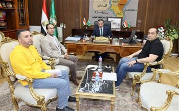 محافظ المنوفية يلتقي رئيس الجهاز التنفيذي لمياه الشرب والصرف الصحي الجديد ويشدد على المتابعة الميدانية للمشروع 