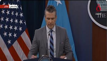 مؤتمر صحفي لوزير الحرب ورئيس الأركان الأمرييكين (بث مباشر)