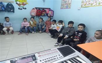 أنشطة متنوعة لتنمية مهارات الأطفال بالمكتبة الثقافية بحي المعادي