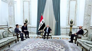 رئيس العراق يؤكد رغبة بلاده في تقوية العلاقات مع الصين