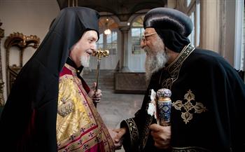 البابا تواضروس يزور مقر البطريركية المسكونية بإسطنبول ويلتقي برثلماوس الأول