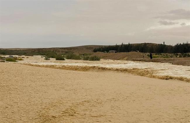 وزير الري يتابع موقف السيول التي تعرضت لها محافظة شمال سيناء اليوم 