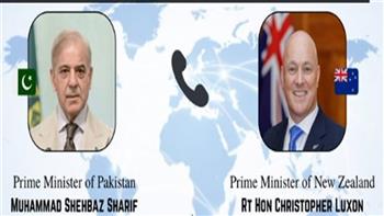 رئيسا وزراء باكستان ونيوزيلندا يبحثان تطورات الأوضاع في الشرق الأوسط