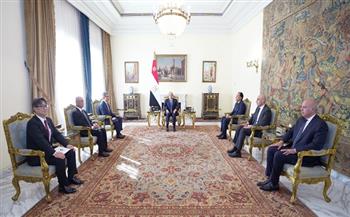 بالصور.. الرئيس السيسي يستقبل رئيس جامعة هيروشيما اليابانية