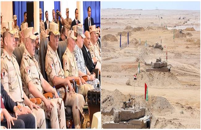 وزير الدفاع يشهد تنفيذ المرحلة الرئيسية للمشروع التكتيكى بجنود "بدر 2026" بالذخيرة الحية للجيش الثالث 