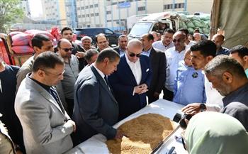 محافظ الفيوم يتفقد أعمال توريد القمح المحلي بصوامع شركة مطاحن مصر الوسطى