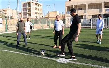 وزير الشباب والرياضة ومحافظ شمال سيناء يتفقدان مركز شباب العريش ا صور 