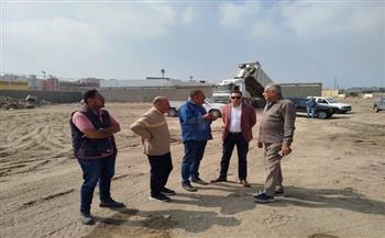 نائب محافظ بورسعيد يتفقد أعمال النظافة ورفع كفاءة المسطحات الخضراء بالمناطق الحيوية