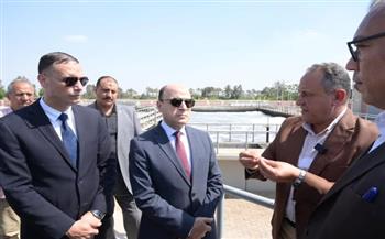 محافظ الغربية يتفقد توسعات محطتي معالجة الصرف الصحي بالغريب ونهطاي ومحطة مياه نهطاي الارتوازية بزفتى 