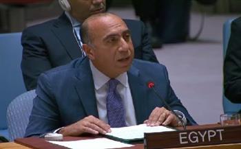 مندوب مصر أمام مجلس الأمن:  لا سلام في المنطقة إلا بانسحاب إسرائيل من الأراضي العربية المحتلة