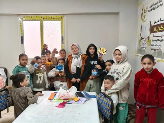 قافلة ثقافة الفيوم بزاوية الكرادسة تقدم عروض العرائس وورش فنية وسط تفاعل كبير من الأهالي