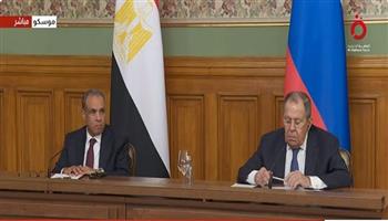 مؤتمر صحفي بين وزير الخارجية ونظيره الروسي (بث مباشر)
