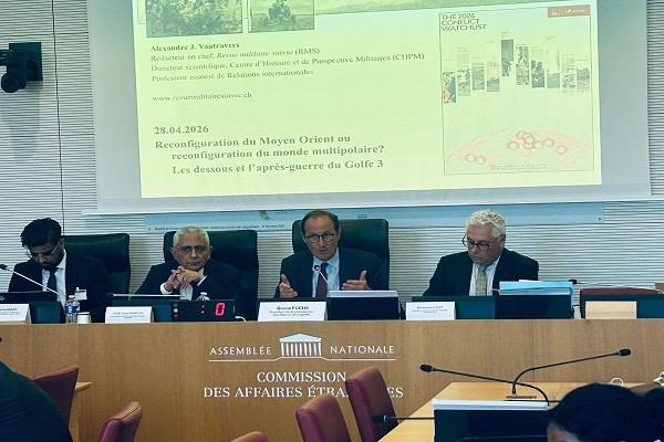 السفير طارق دحروج يستعرض رؤية مصر إزاء التحولات في الشرق الأوسط أمام الجمعية الوطنية الفرنسية 