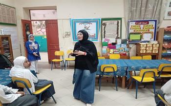 المشروعات القومية ورؤية المستقبل.. محاضرة توعوية بمكتبة الفيوم العامة داخل مدرسة المحمدية