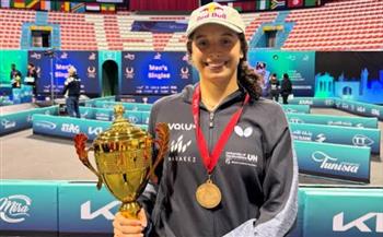 المجلس القومي للمرأة يهنئ البطلة هنا جودة بتأهلها التاريخي إلى ربع نهائي كأس العالم لتنس الطاولة للسيدات