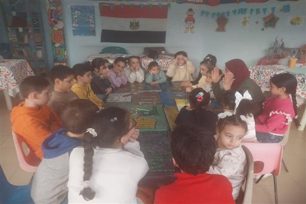 أنشطة ثقافية وفنية للأطفال في بيت ثقافة نادي الشمس 