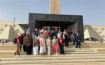 بالصور.. وفود كأس العالم للجمباز الفني في زيارة للمتحف الكبير  