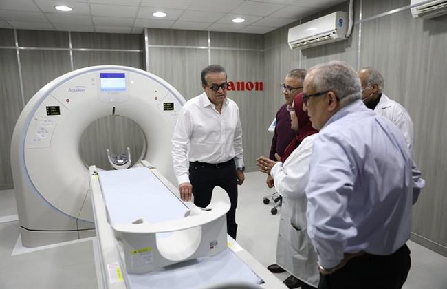 وزير الصحة يتفقد مستشفى مدينة نصر للتأمين الصحي لمتابعة معدلات تنفيذ أعمال التطوير