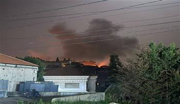 غارات إسرائيلية عنيفة على بلدة كفرحتى بقضاء صيدا جنوبي لبنان