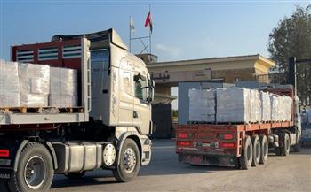 قافلة "زاد العزة الـ173 " تدخل إلى الفلسطينيين في قطاع غزة