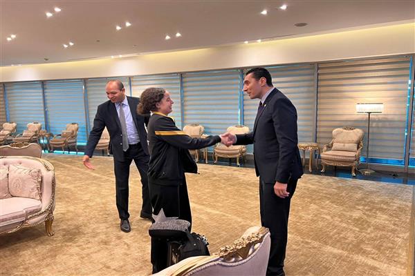 وزير الرياضة يستقبل هنا جودة بعد إنجازها التاريخي في بطولة العالم 