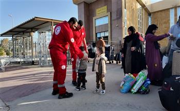 الهلال الأحمر المصري يستقبل الدفعة 30 من من الجرحى والمرضى الفلسطينيين