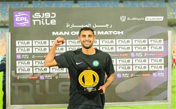 الدوري الممتاز.. أحمد ياسر ريان رجل مباراة البنك الأهلي أمام حرس الحدود