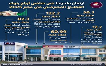 "فيتش سوليوشنز": ارتفاع ملحوظ في صافي أرباح بنوك القطاع المصرفي العاملة بمصر خلال 2025