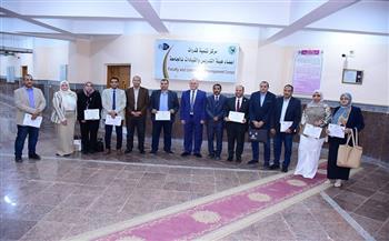 رئيس جامعة سوهاج يكرم المجتازين لبرنامج الترشح لمنصب عميد كلية