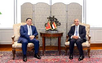 وزير الخارجية يستقبل نظيره المغربي لبحث تعزيز العلاقات الثنائية ومستجدات الوضع الإقليمي