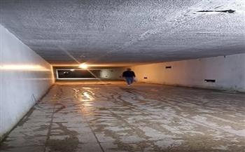 محافظ الجيزة يتابع أعمال تطوير ورفع كفاءة نفق مشاه وادي النيل – ميت عقبة بالعجوزة