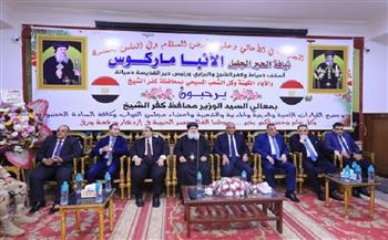 رئيس جامعة كفر الشيخ يزور كنيسة القديسة دميانة لتقديم التهنئة بعيد القيامة المجيد