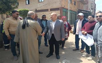 نائب محافظ الجيزة يعاين قطع أراضي مقترحة لإنشاء محطة رفع صرف صحي بعزبة العسيلي وتوسعات لمحطة رفع الصرف الصحي 