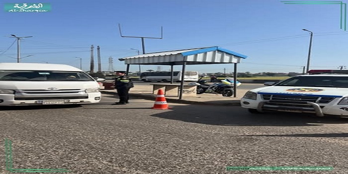 تحركات مكثفة لرجال المرور لضبط المخالفات المرورية وتحسين حركة السير بمراكز ومدن محافظة الشرقية 